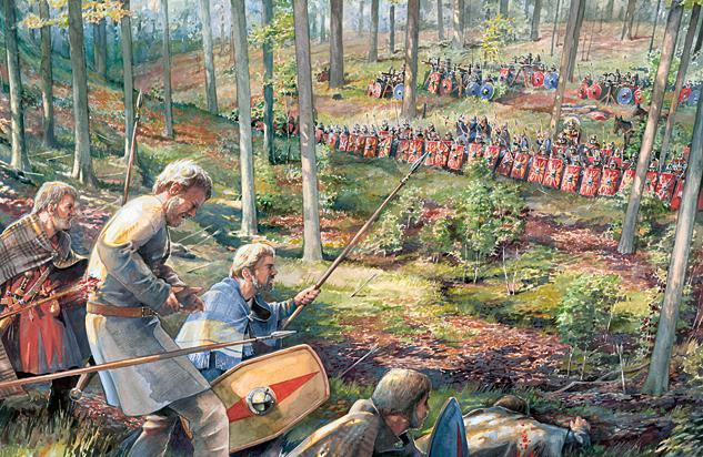 Teutobur forest: an ambush for the army. - Pitch, Germany, Romans, , The rout, Longpost