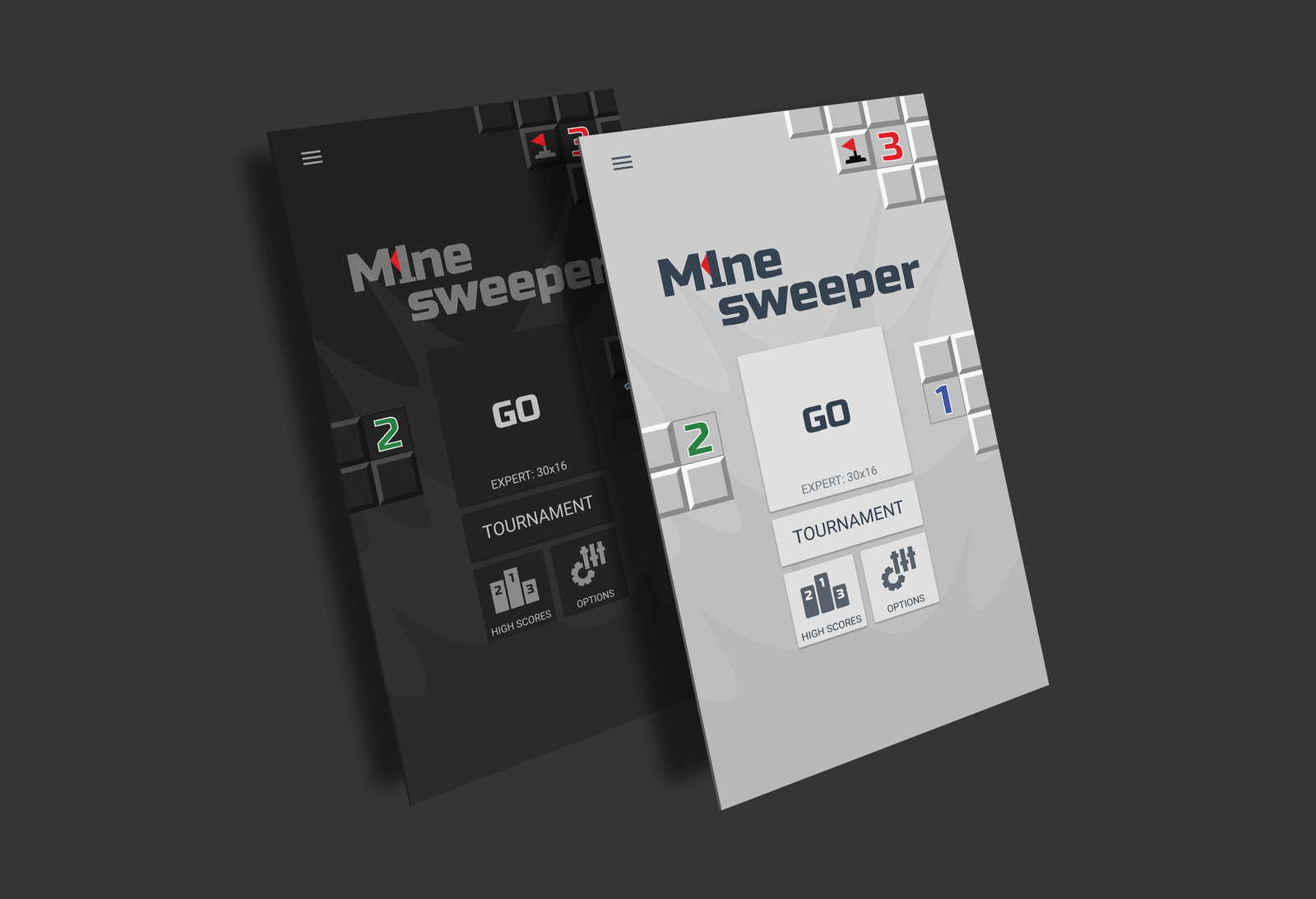 Minesweeper GO is a bit of contrast - My, Minesweeper, Puzzle, Sapper, Головоломка, Games, Gamedev