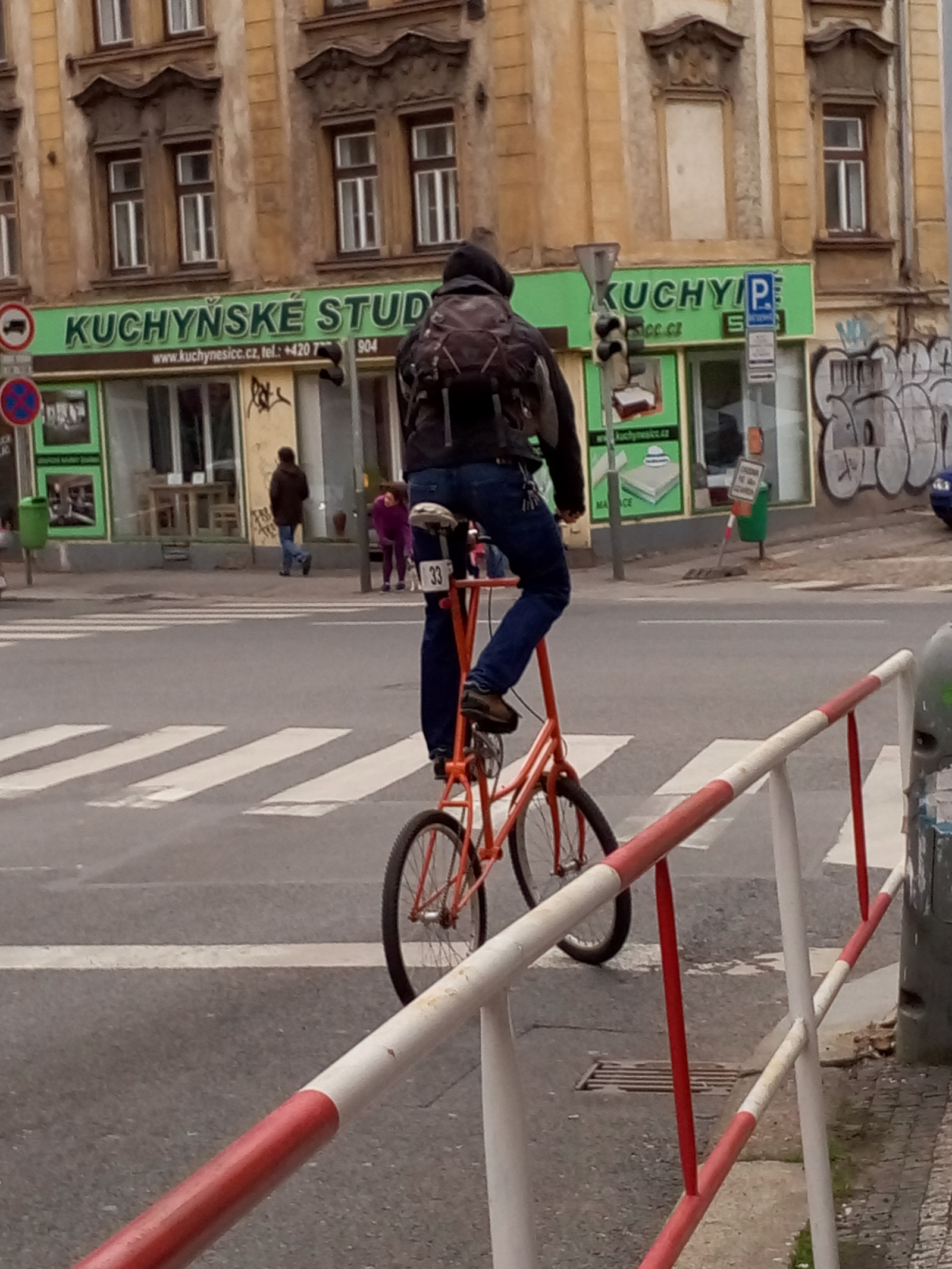 dude made my day - My, A bike, Men, Prague