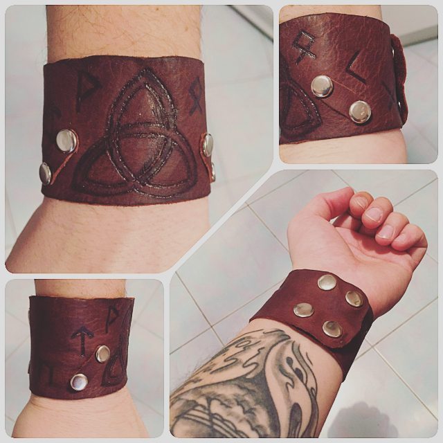 Handmade post#2 Leather watch bracelet (first works) - My, Leather, Leather products, With your own hands, , A bracelet, Leather bracelet, Longpost