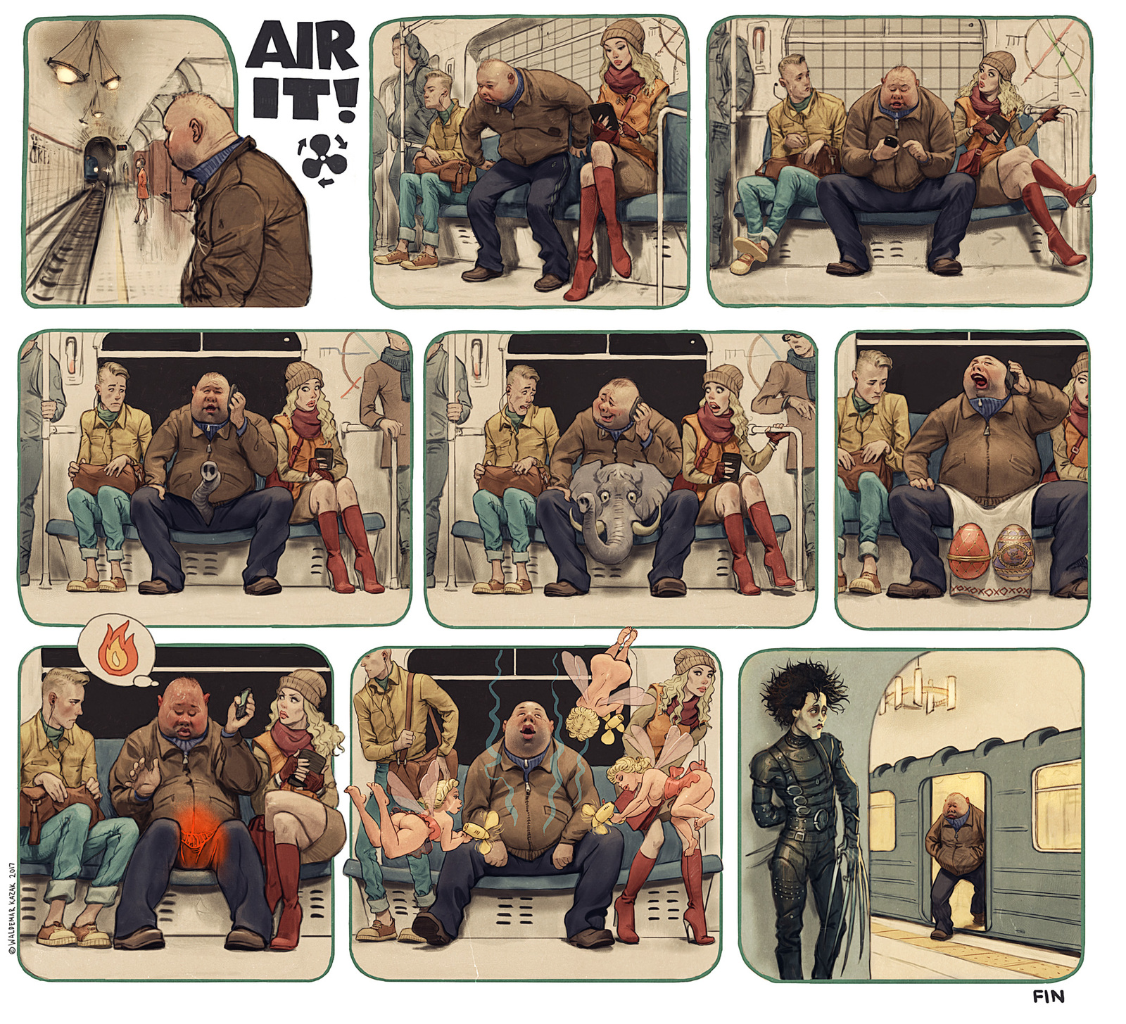 A comic that not everyone will understand - Comics, Metro, Telephone conversation, Waldemar Kazak