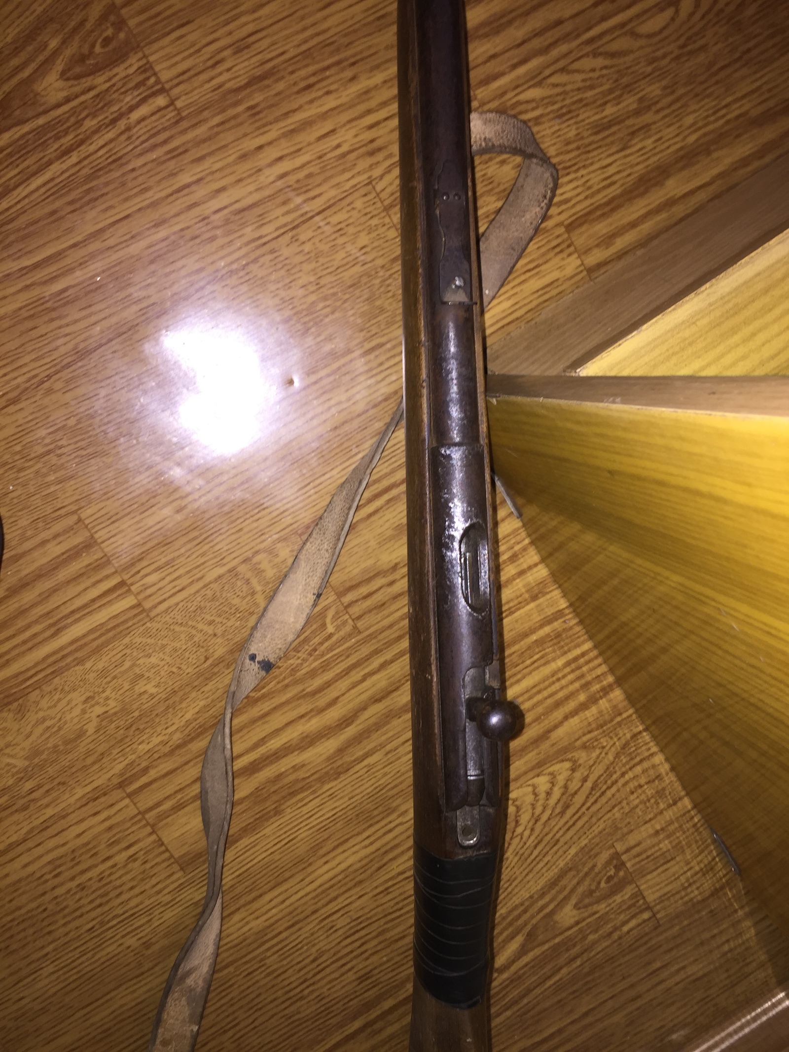 Help identify what kind of rifle and what year. There is a letter P and a number. You can see it in the photo, but it's bad - My, Identification, Collection, Longpost, Rifle, Weapon, Question, The photo