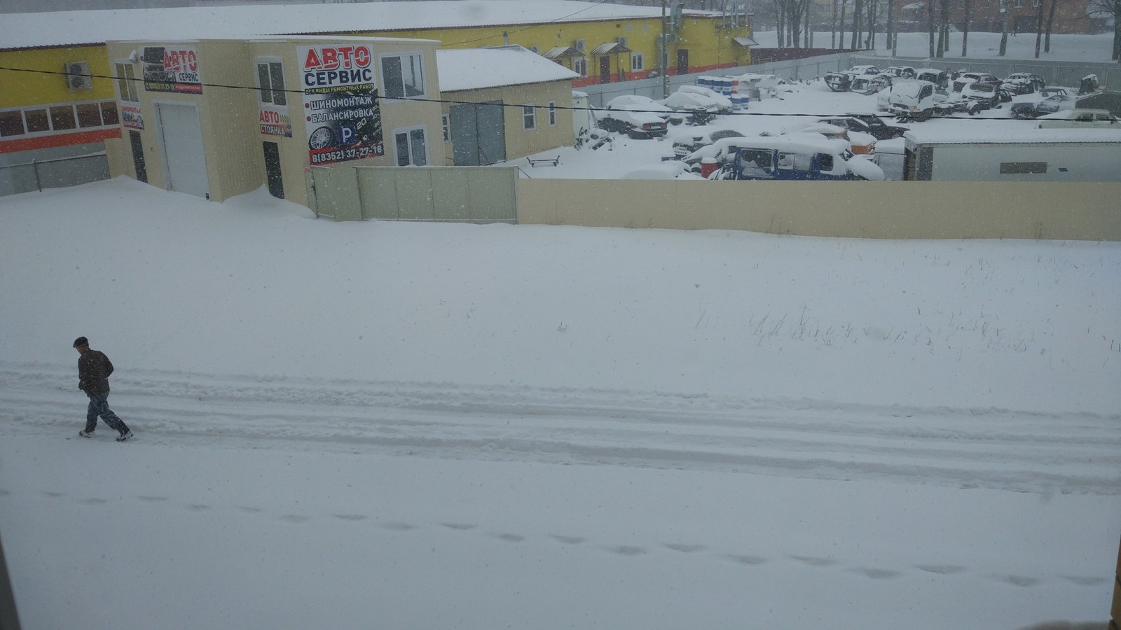 Город Цивильск. Чувашия. - Моё, Поздно, Снег, Чувашия, Длиннопост