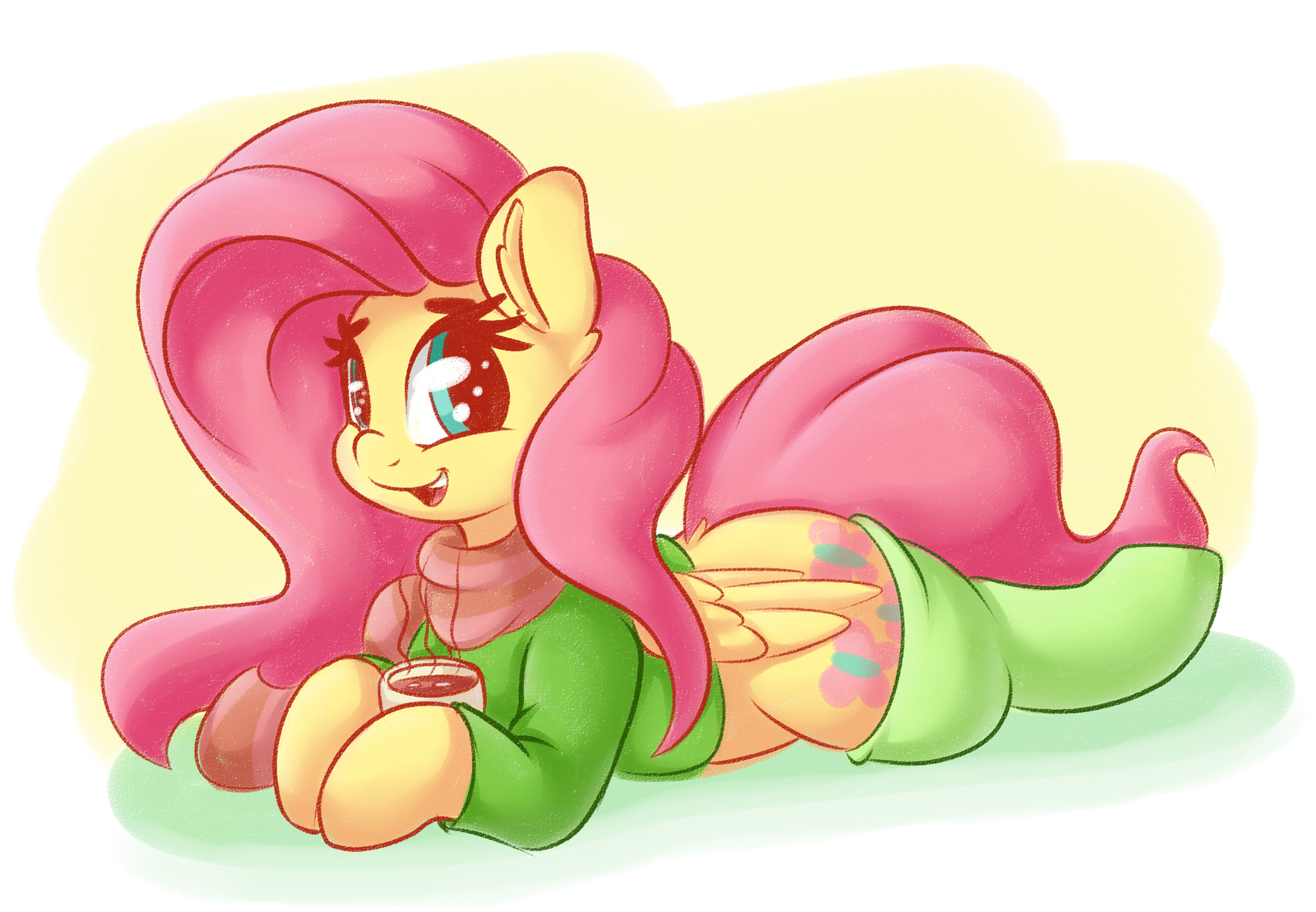 Доброе утро - My Little Pony, Fluttershy, PonyArt