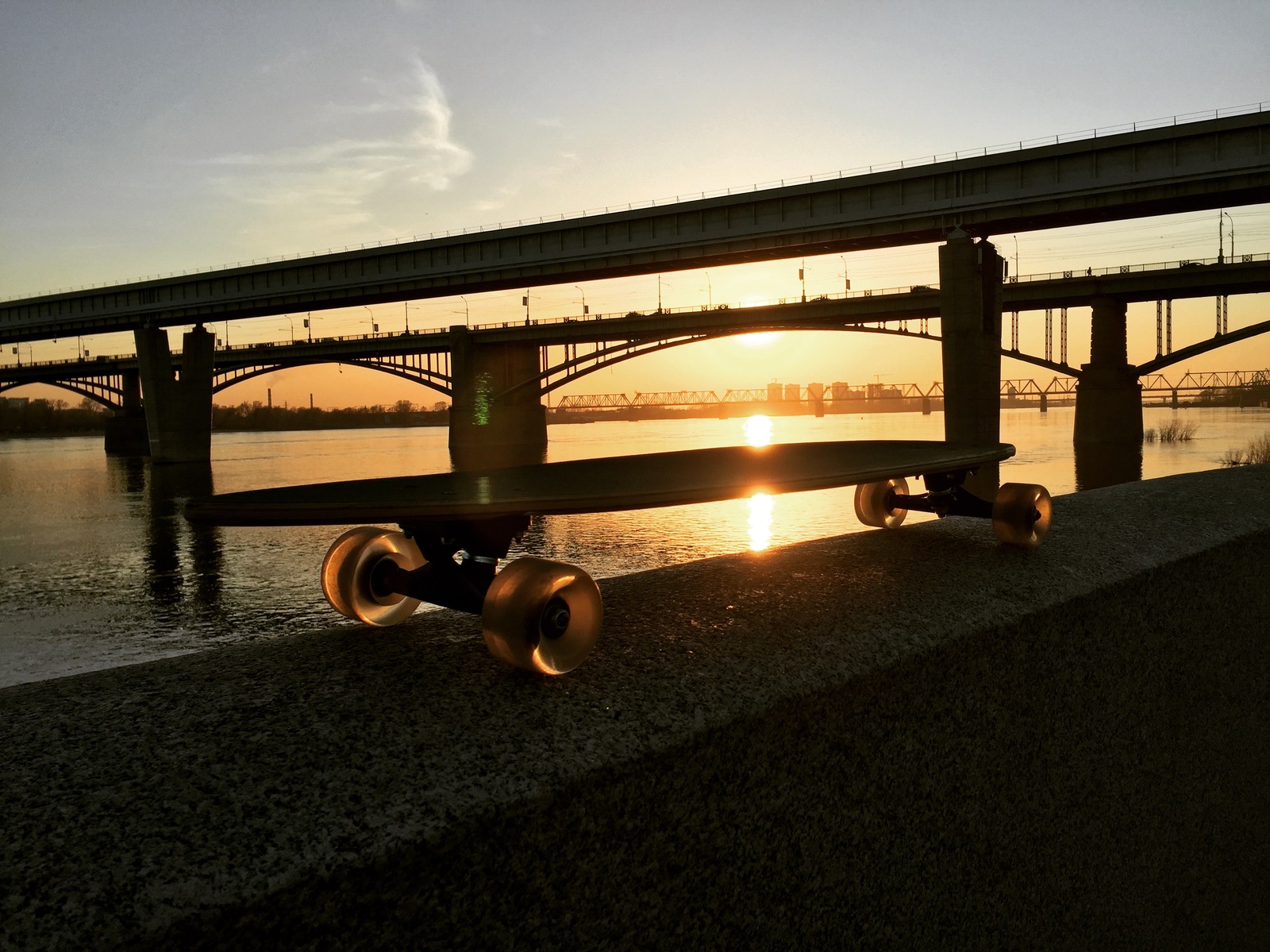 Just a picture of the board - Sunset, Novosibirsk, Longboard