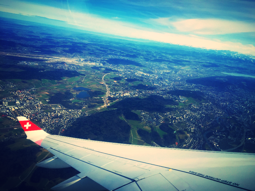 Switzerland from the airplane window - Flag, Switzerland, Travels, Beautiful view