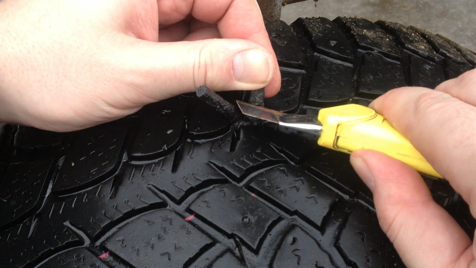 Tire puncture. How to repair with your own hands? - My, Car, Tires, Колесо, Puncture, With your own hands, Longpost, 