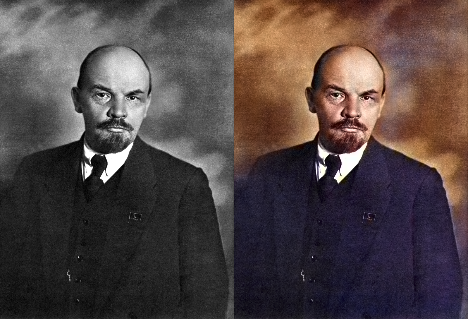 Grandfather - My, Lenin, Colorization, , Color
