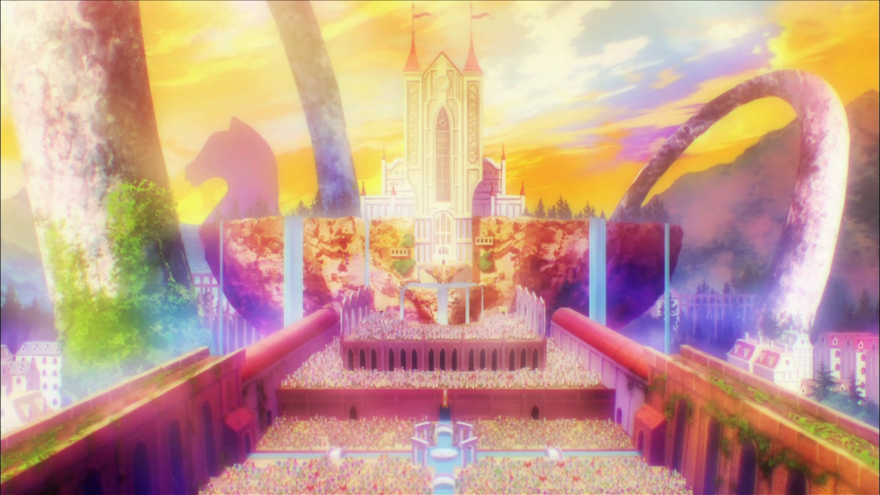 Animated series backgrounds as a separate art form - Anime, No game no life, 3D graphics, Longpost