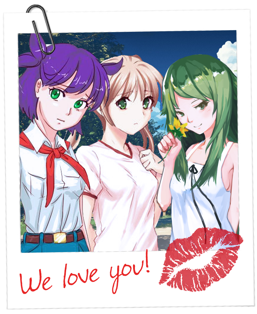 Photo for memory - My, Visual novel, Art, Endless summer, , Lena, Emi Ibarazaki, Saya no uta, Katawa shoujo