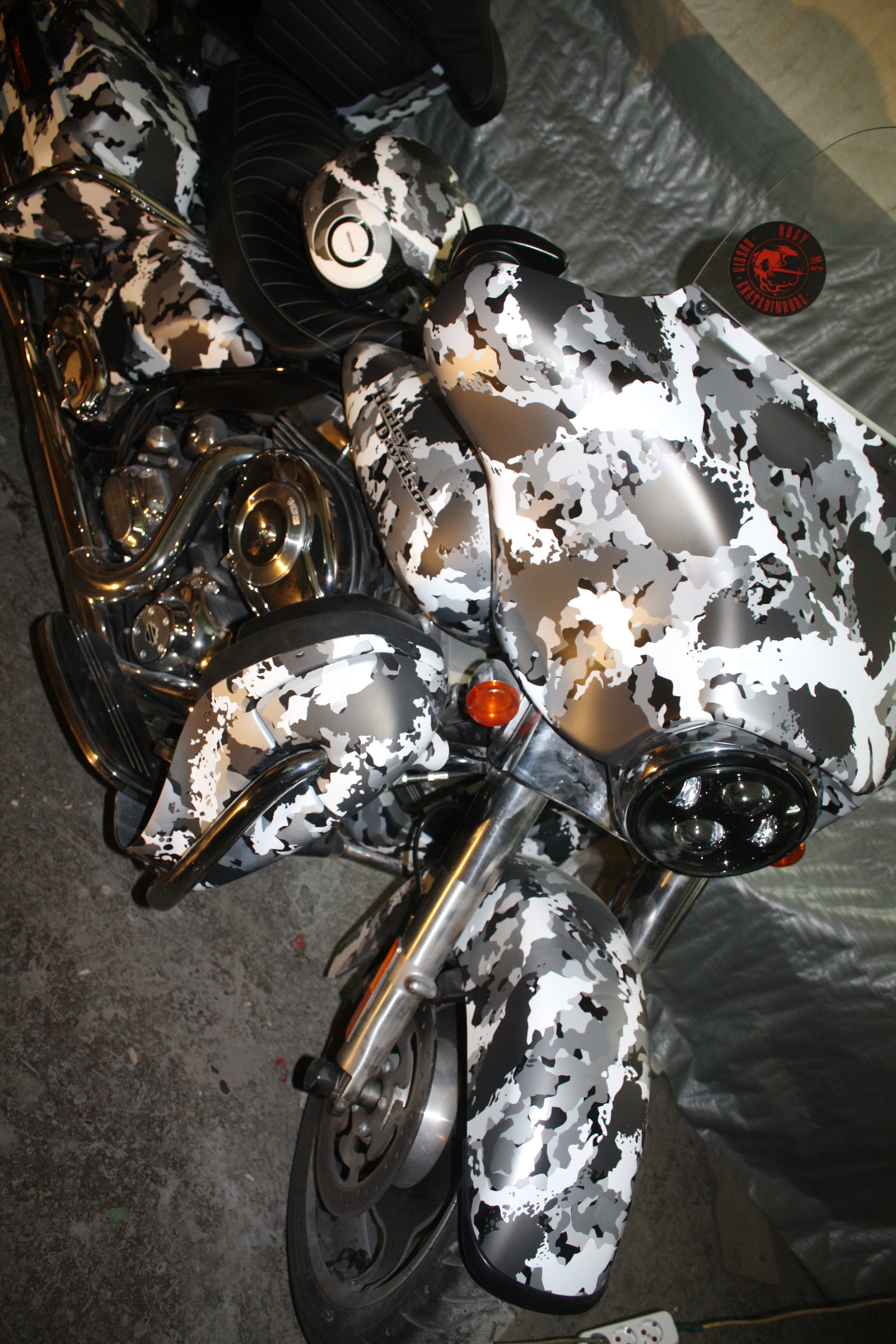 Harley train in camouflage... - My, Airbrushing, Tyumen, , Harley-davidson, Tyumenaero, Tyumenaero, Camouflage, Longpost