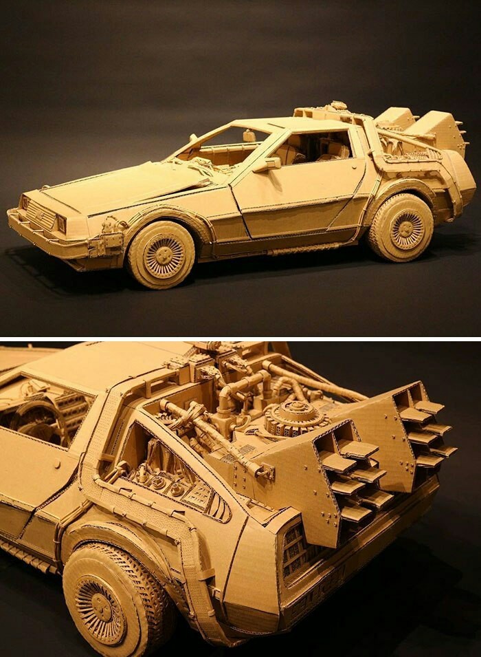 Japanese artist creates tanks, food and other incredible things from old cardboard boxes. - Japan, Things, Longpost