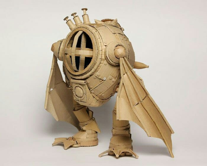 Japanese artist creates tanks, food and other incredible things from old cardboard boxes. - Japan, Things, Longpost