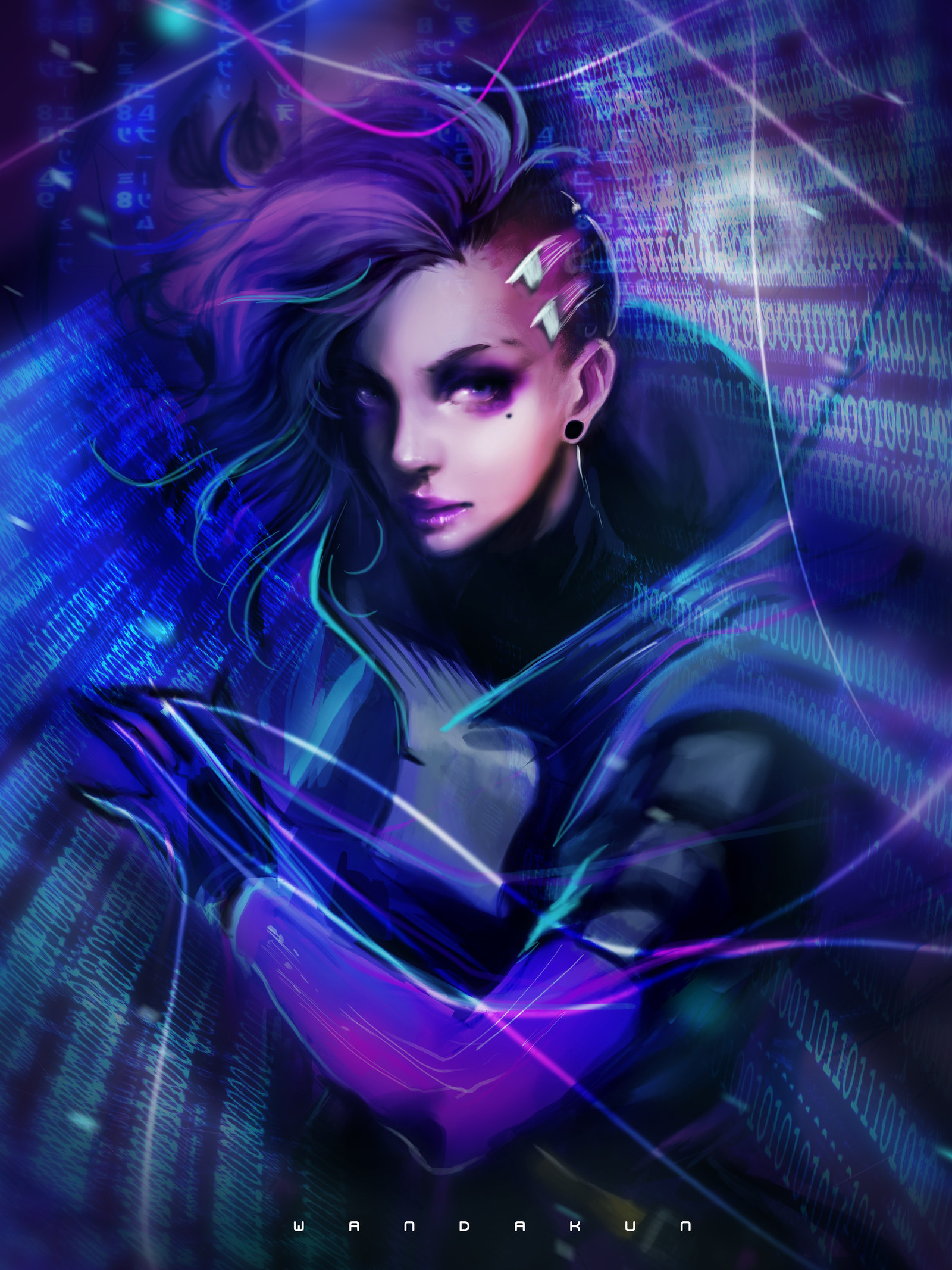 Some Overwatch Art - Overwatch, Mercy, Widowmaker, Sombra, Dva, Art, Longpost