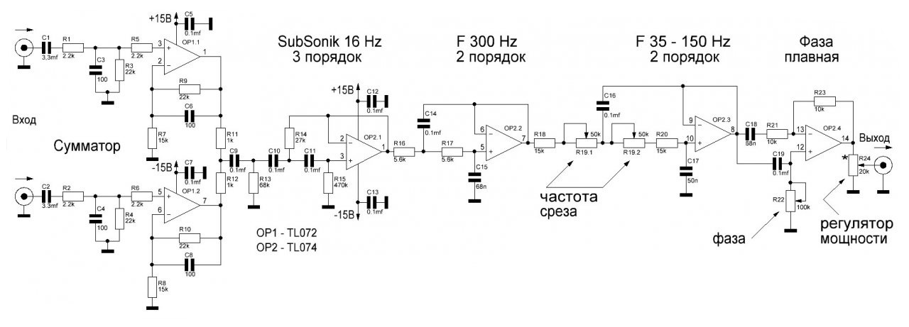 Усилитель для сабвуфера своими руками схема