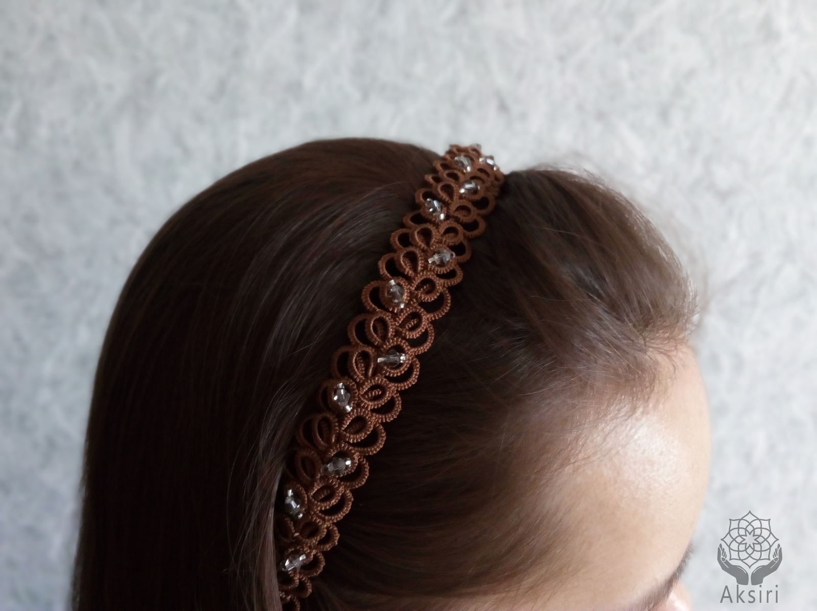 Lace headband - My, Tatting, Handmade, Needlework without process, Bezel, Longpost, Lace