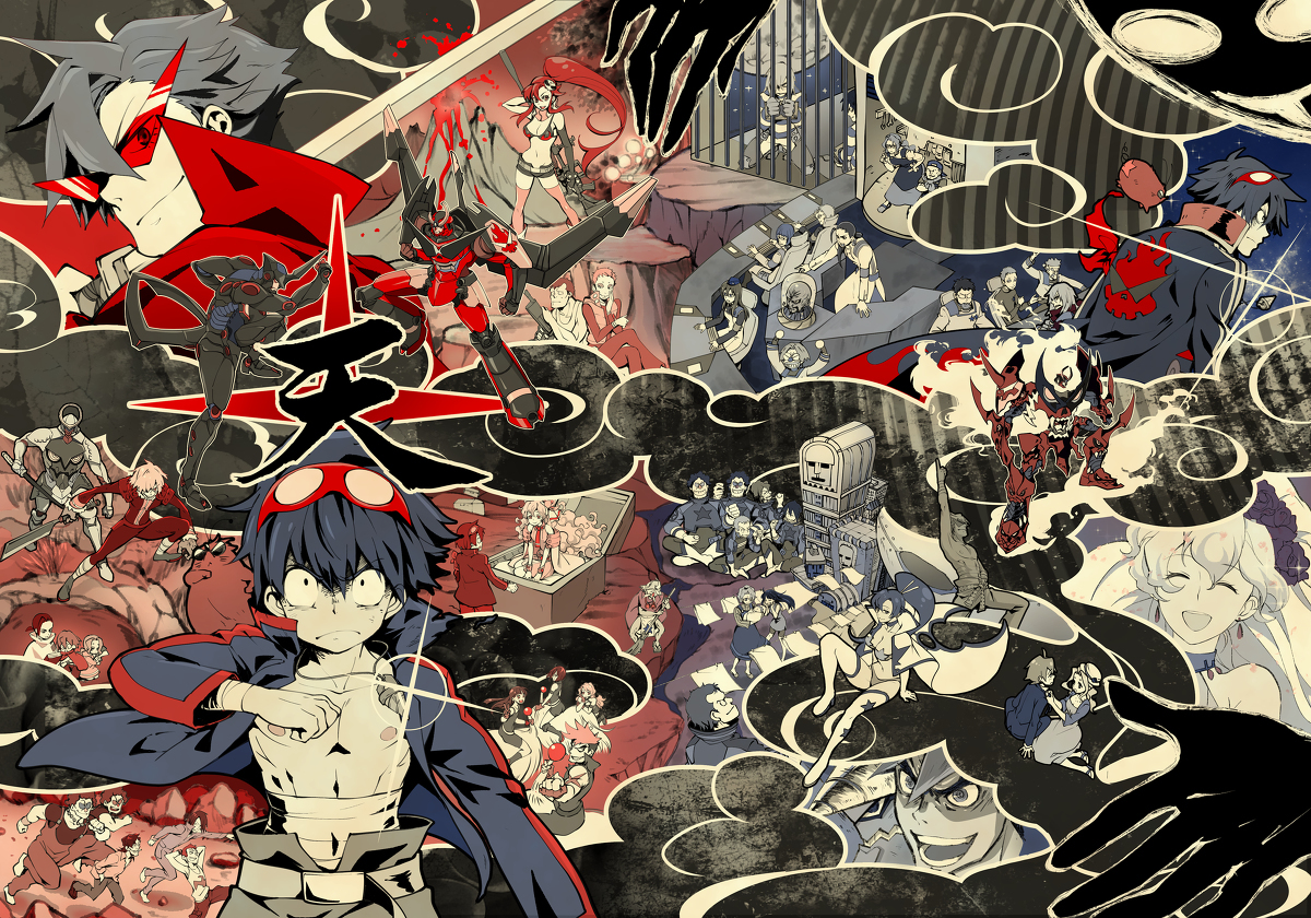 Tengen Toppa Gurren Lagann - Аниме, Anime Art, Toppa Tengen gurren lagann, Gurren Lagann, Длиннопост