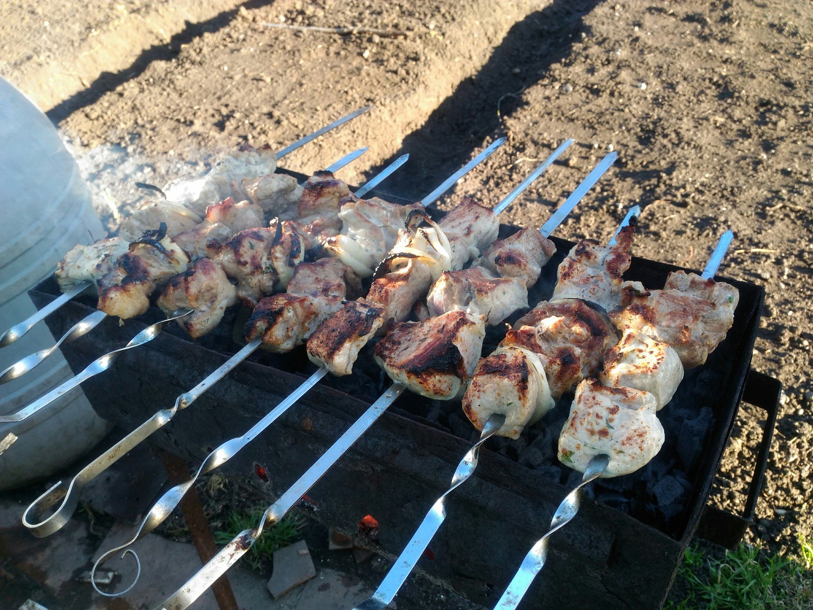 Well, the season is open... - My, Shashlik, Relaxation