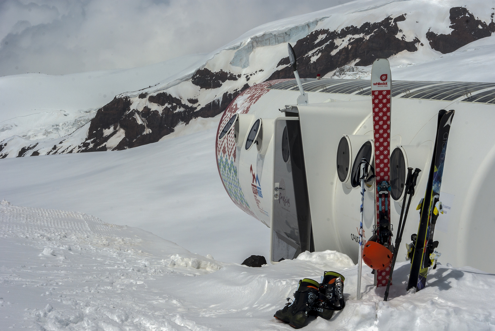 High in the mountains - My, Elbrus, The mountains, Skiing