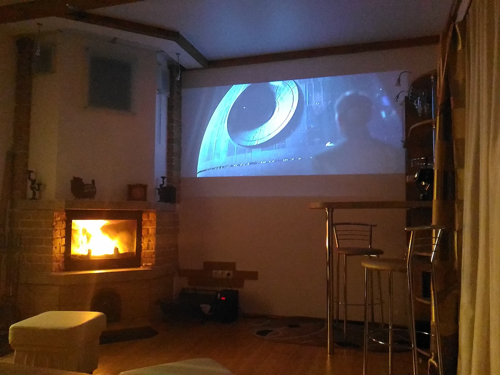 Home theater on a $70 budget - My, Home theater, Projector, Movies, Longpost