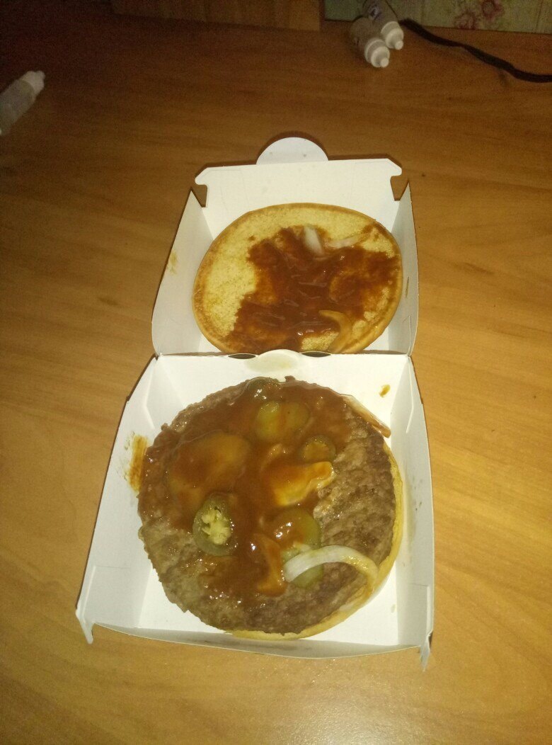 Expectation and reality version of McDonald's - My, McDonald's, , Expectation and reality, Jalapeno