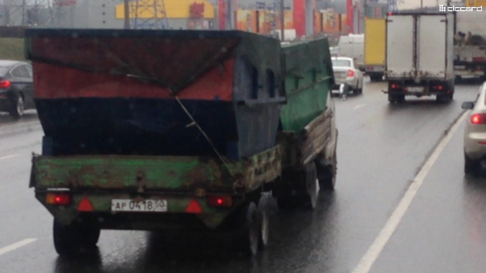 Garbage truck on the Moscow Ring Road - My, Crazy Max, Tuning, Cooling, Overload, Gazelle, Garbage truck, Russian tuning, MKAD