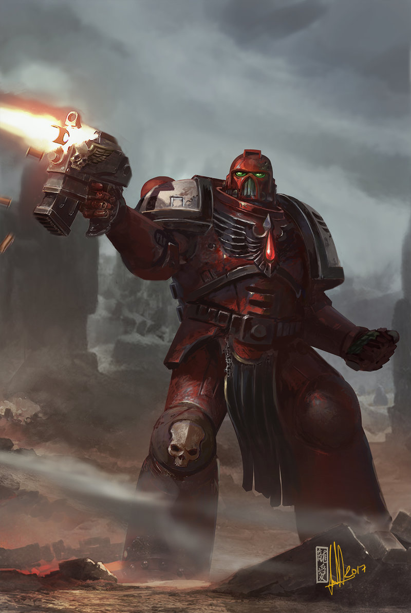 Crow - Warhammer 40k, Wh Art, Fan art, Dow, Warhammer 40k: Dawn of War I, Blood ravens