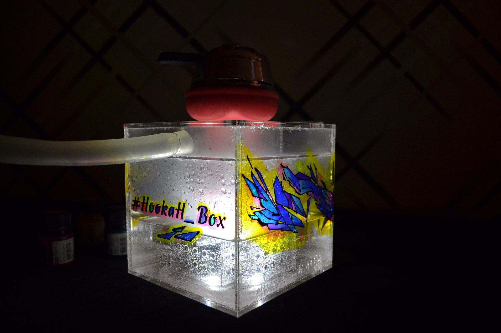 HookaH Box - My, Hookah, Stained glass, Needlework with process, Relaxation, Hookah, Cubes, Graffiti, Longpost