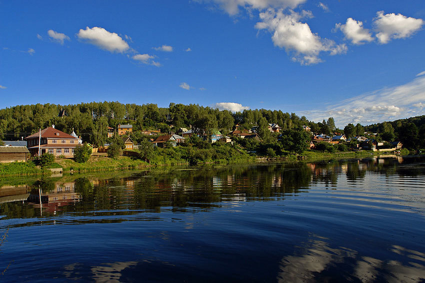 From afar for a long time, the Volga River flows ...) - The photo, , Longpost, Volga river