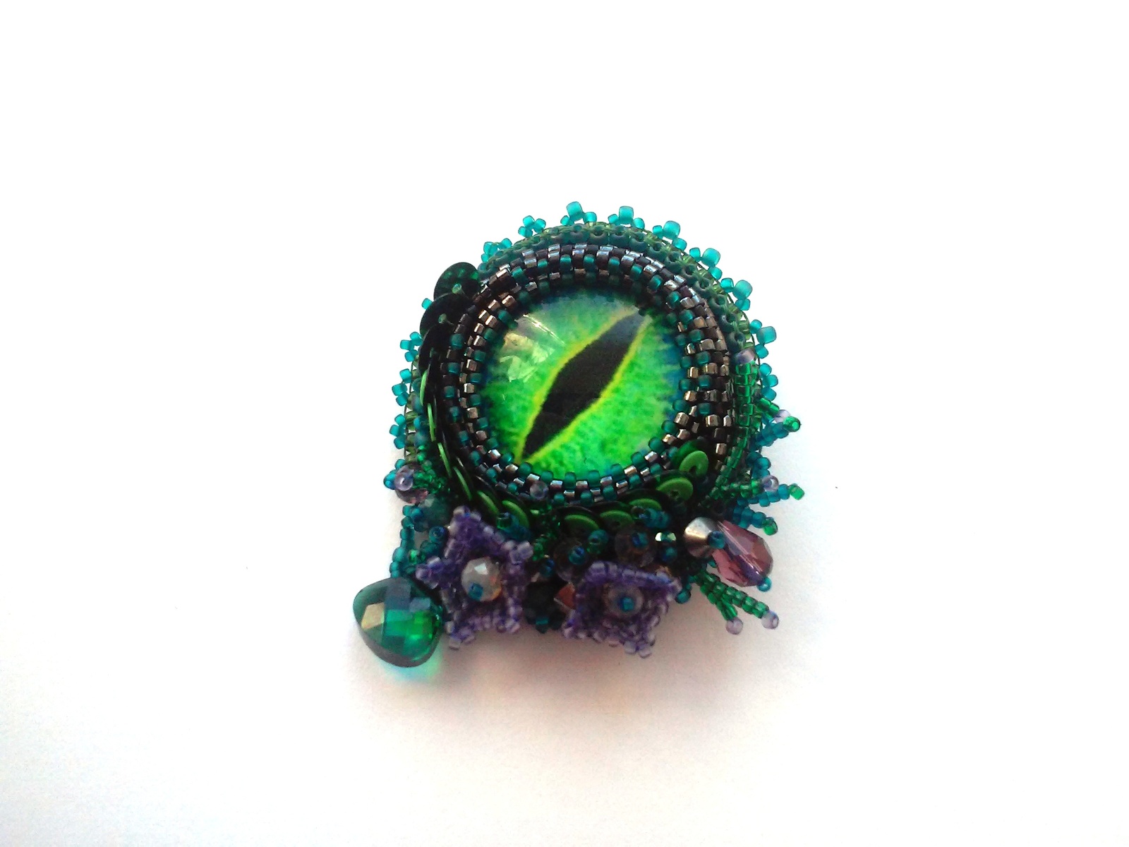 Beads again - My, Hikupta, , Brooch