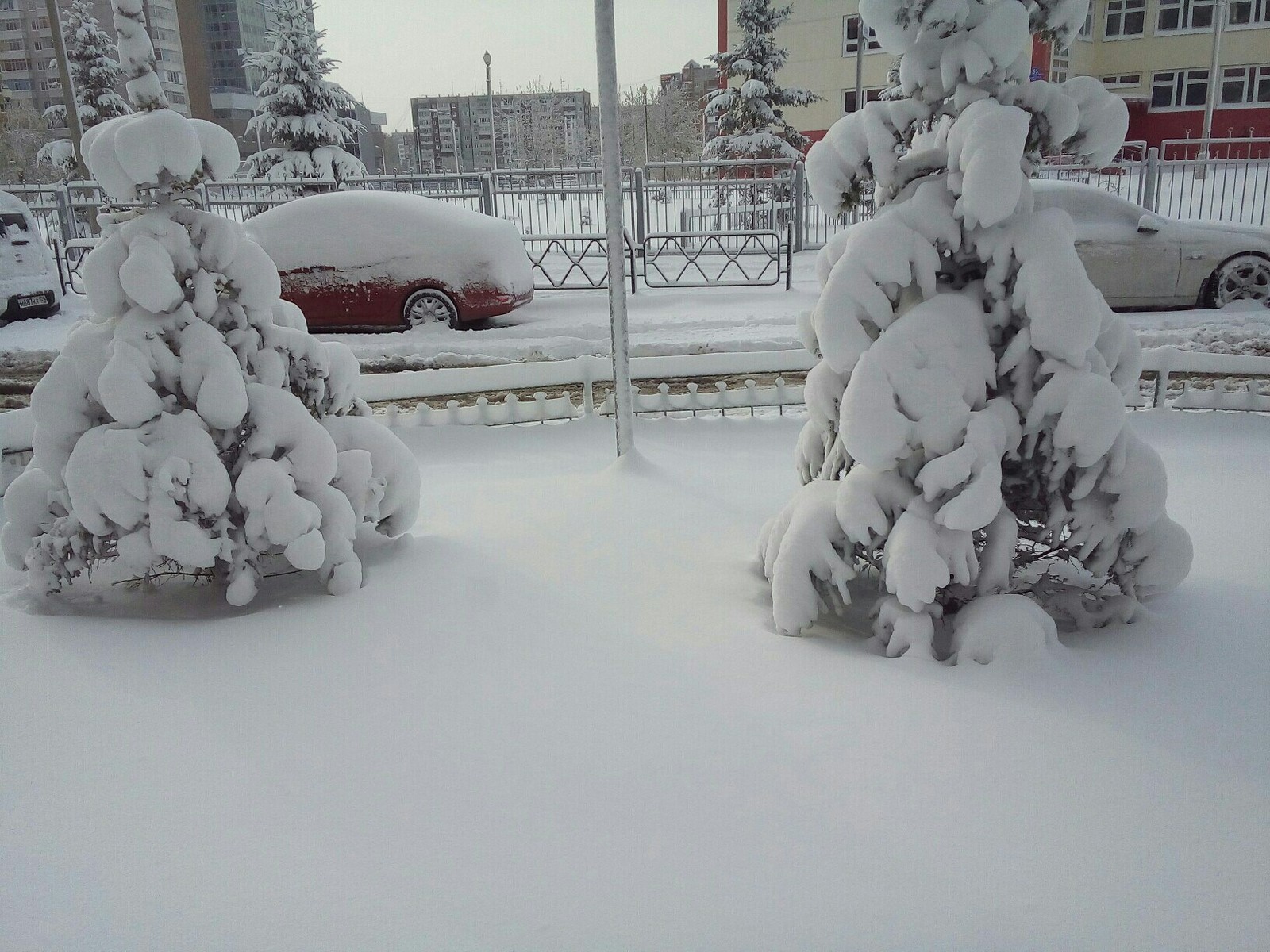 Roast on May 2 in Krasnoyarsk. - My, Spring, Snow, Krasnoyarsk, Suddenly, Like snow on your head, What a twist, Longpost