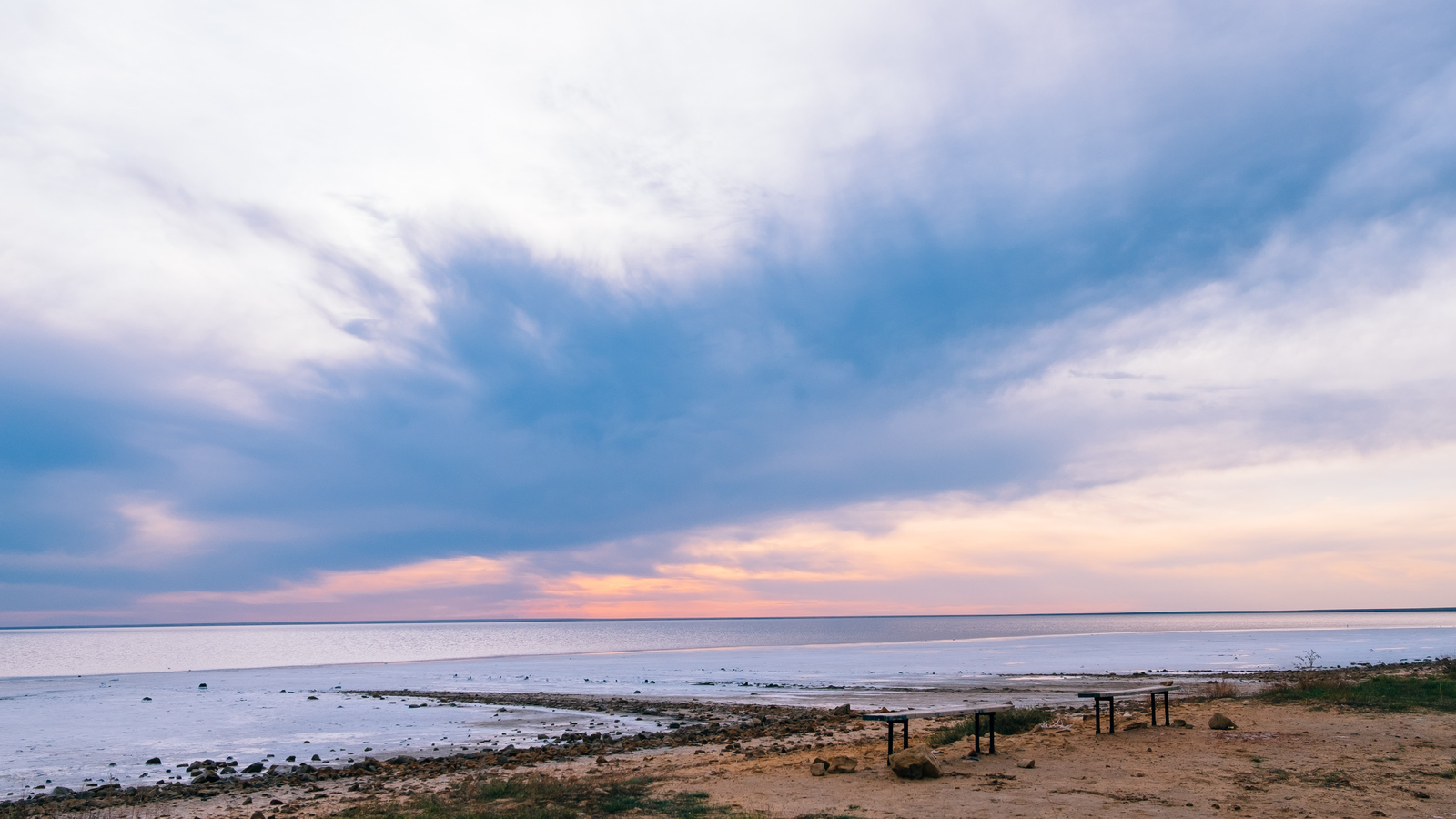 Elton (Day 1. About housing and time-lapses) - My, Elton, Volgograd region, The photo, Таймлапс, Video, Landscape, Lake, Longpost