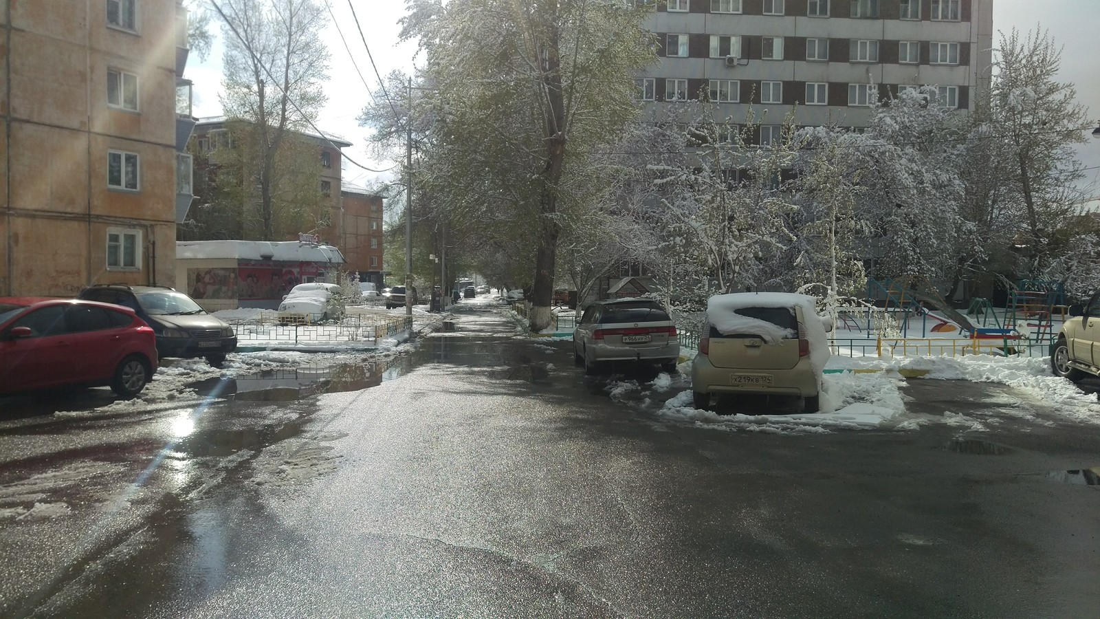 Typical May in Siberia - My, Krasnoyarsk, Snow, May, Winter, Cold