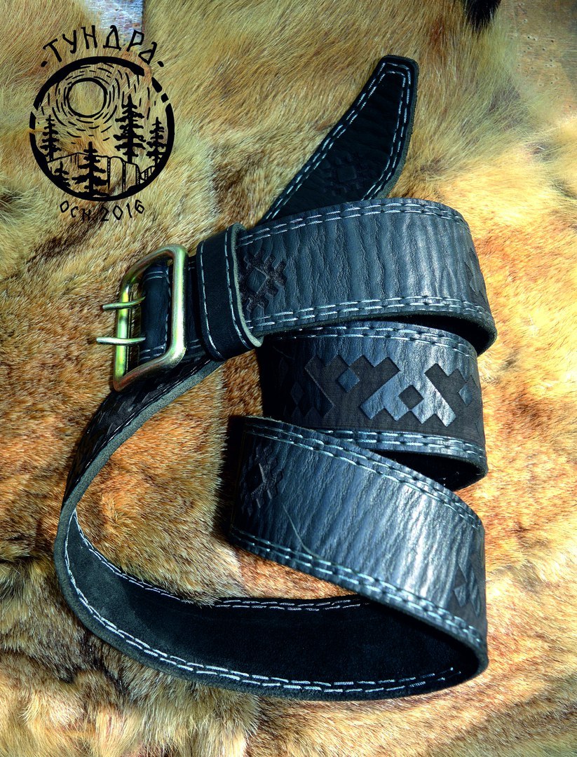 Belt as a gift to my girlfriend's father. - My, , Handmade, Handmade, Leather products, Belt, Leather belt