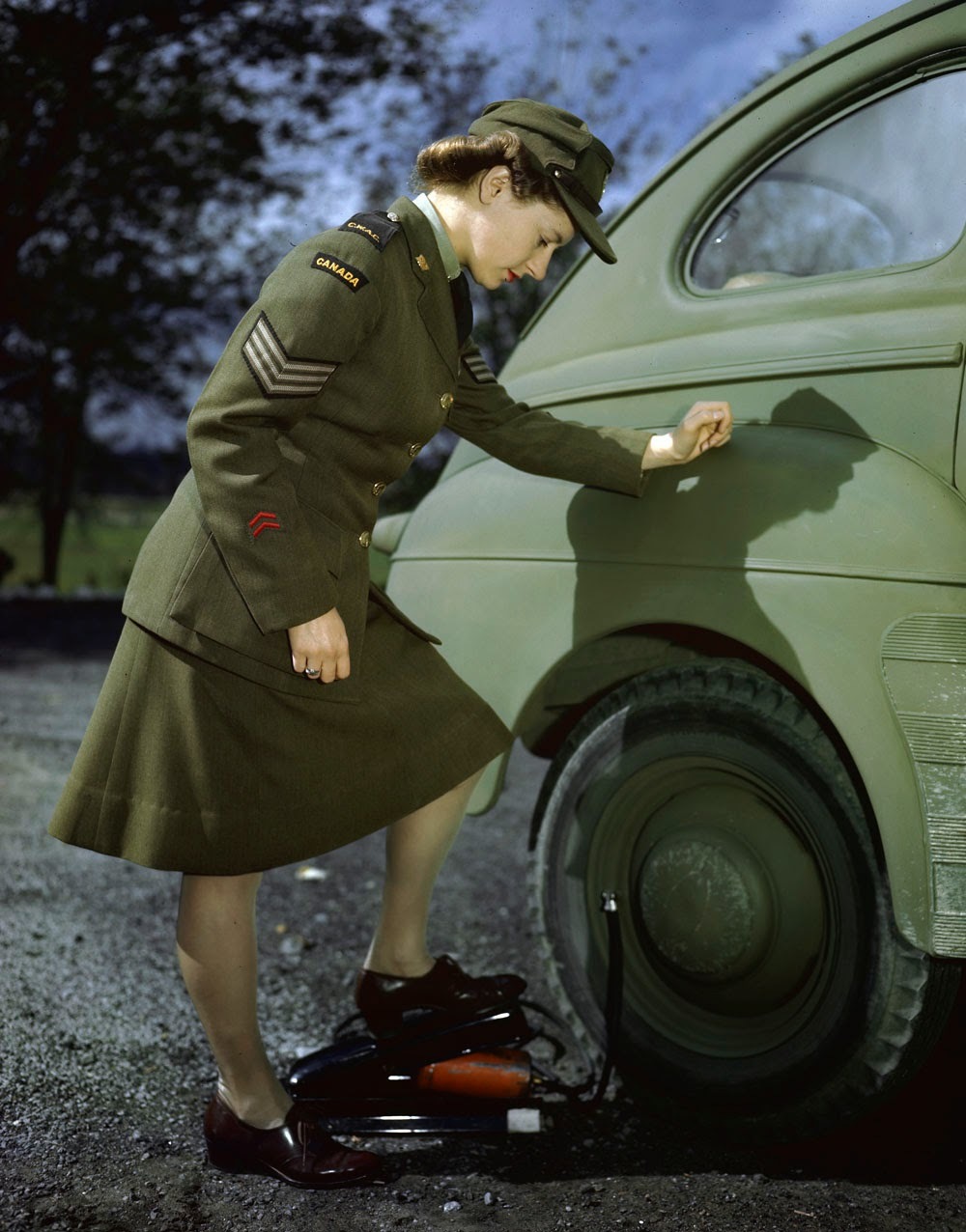 Canadian Women's Army Corps, World War II. - The Second World War, Girls, Army, A uniform, Canada, Retro, Longpost