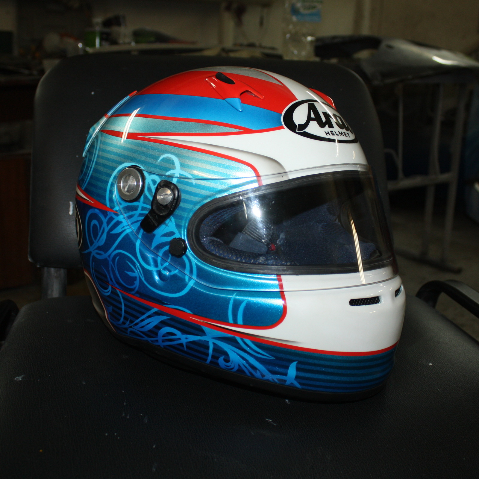 A little (2 helmets but a lot of photos) airbrushing on karting helmets (part 2) - My, Airbrushing, Airbrushing on the helmet, Arai, Karting, Tyumen, Airbrushing72, Tyumenaero, Longpost