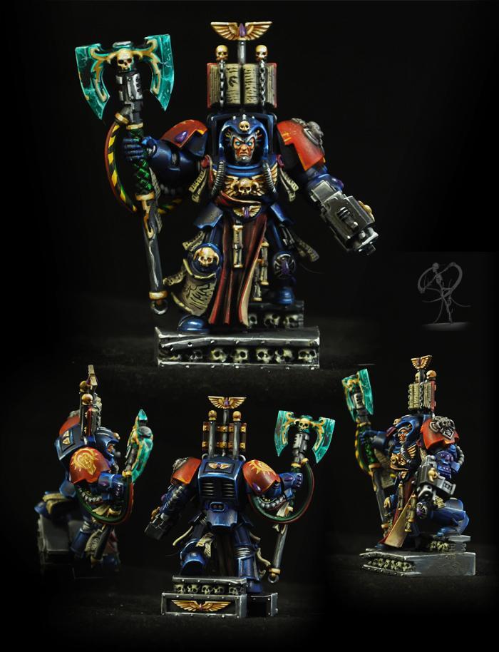 Библиарий терминатор кровавых ангелов вроде бы? - Warhammer 40k, Blood Angels, Wh miniatures