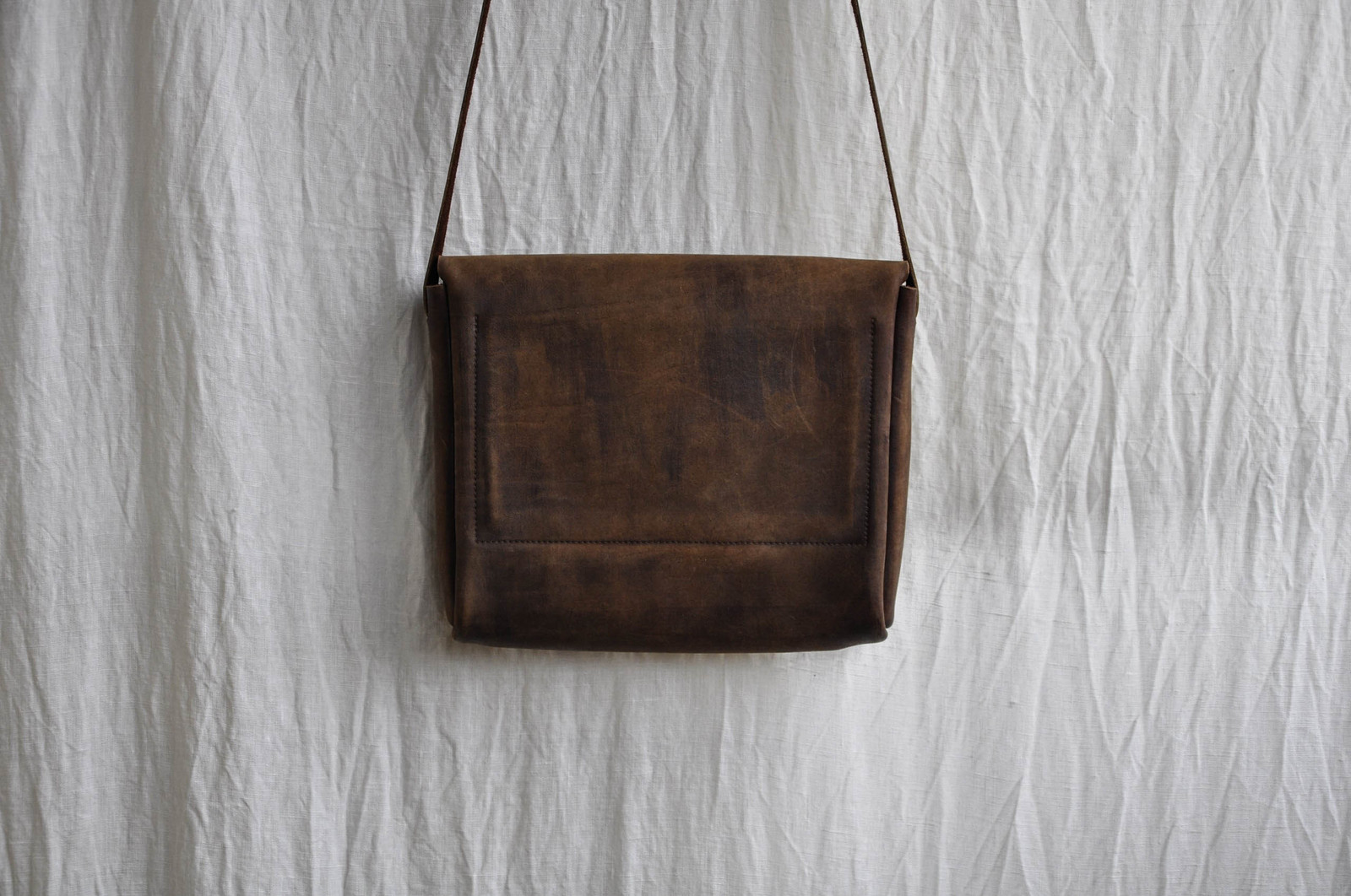 The effect of aging on a leather bag - My, Handmade, Leather, Craft, With your own hands, Leather craft, Leather products