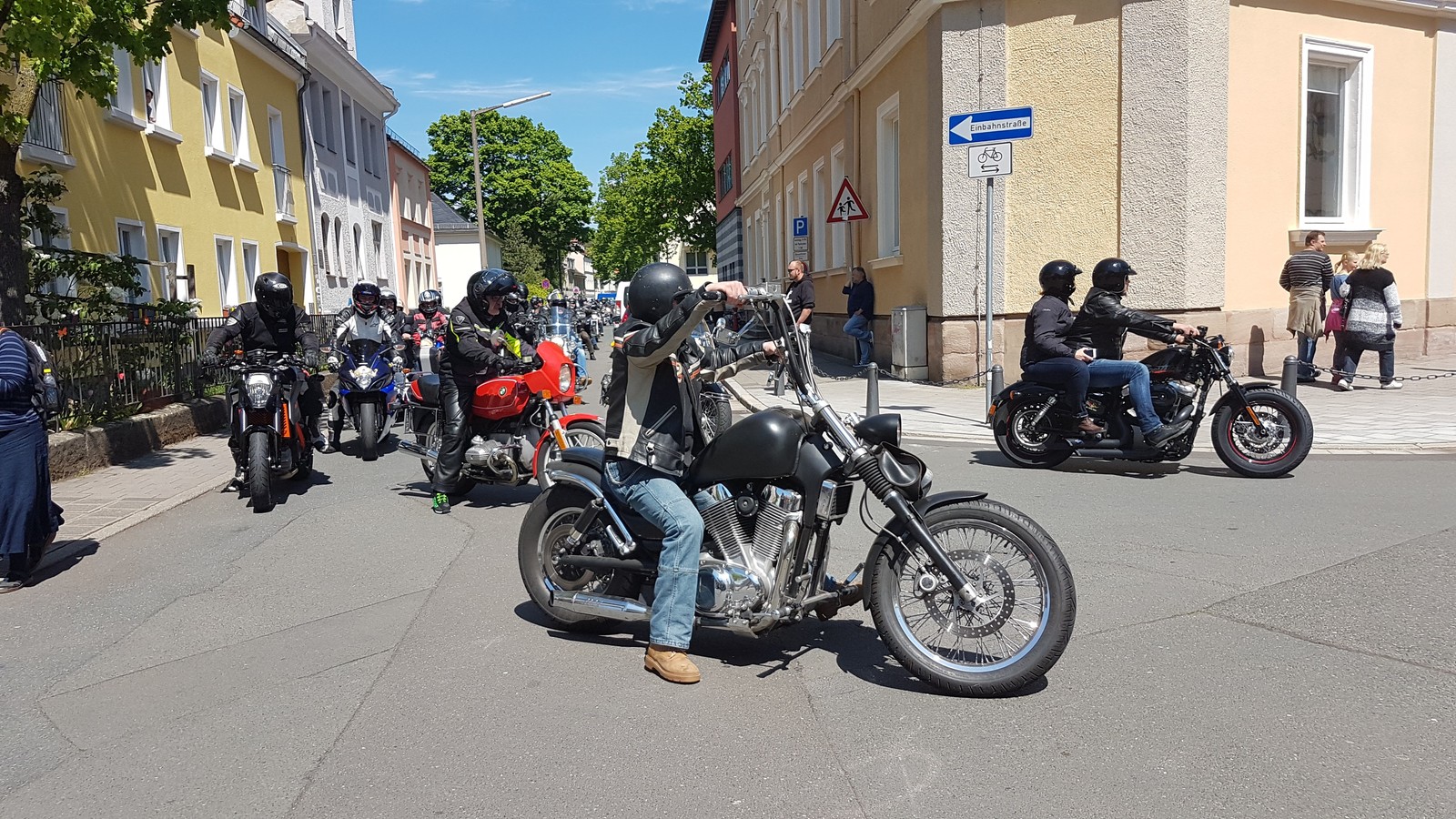 Toy Run Day Erlangen 2017 - My, Germany, Motorcycles, Bikers, Parade, Procession, Holidays, Weekend, , Longpost, Moto, Motorcyclists