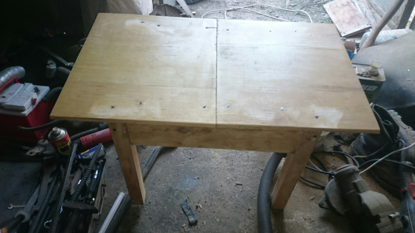 Upgrading an old table - My, Acrylic, Handmade, Furniture, Longpost