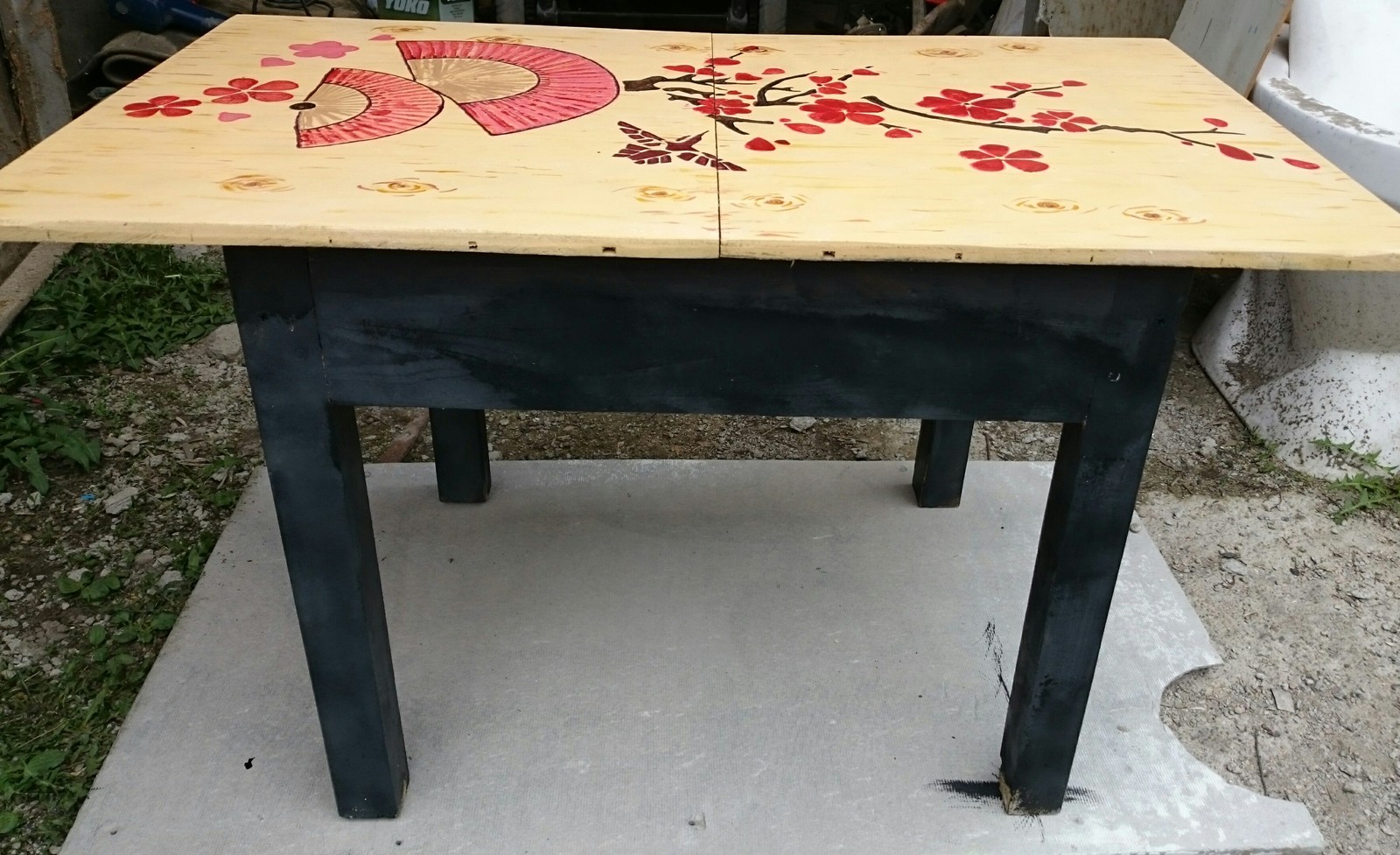 Upgrading an old table - My, Acrylic, Handmade, Furniture, Longpost