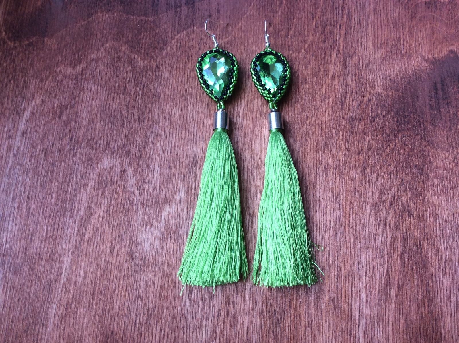 Tassel earrings on models. - My, My, Decoration, Girls, With your own hands, Longpost