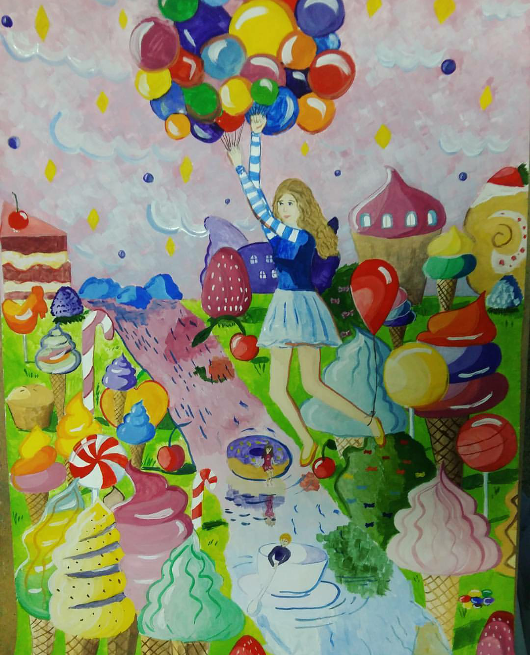 sweet kingdom - My, Cake, Cake, Lollipop, Ice cream, Cake, Sweets