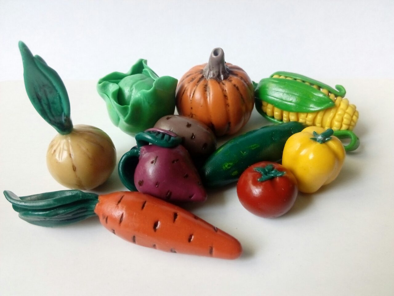 polymer vegetables - My, Polymer clay, Alaverdi, Vegetables, Toys, Longpost