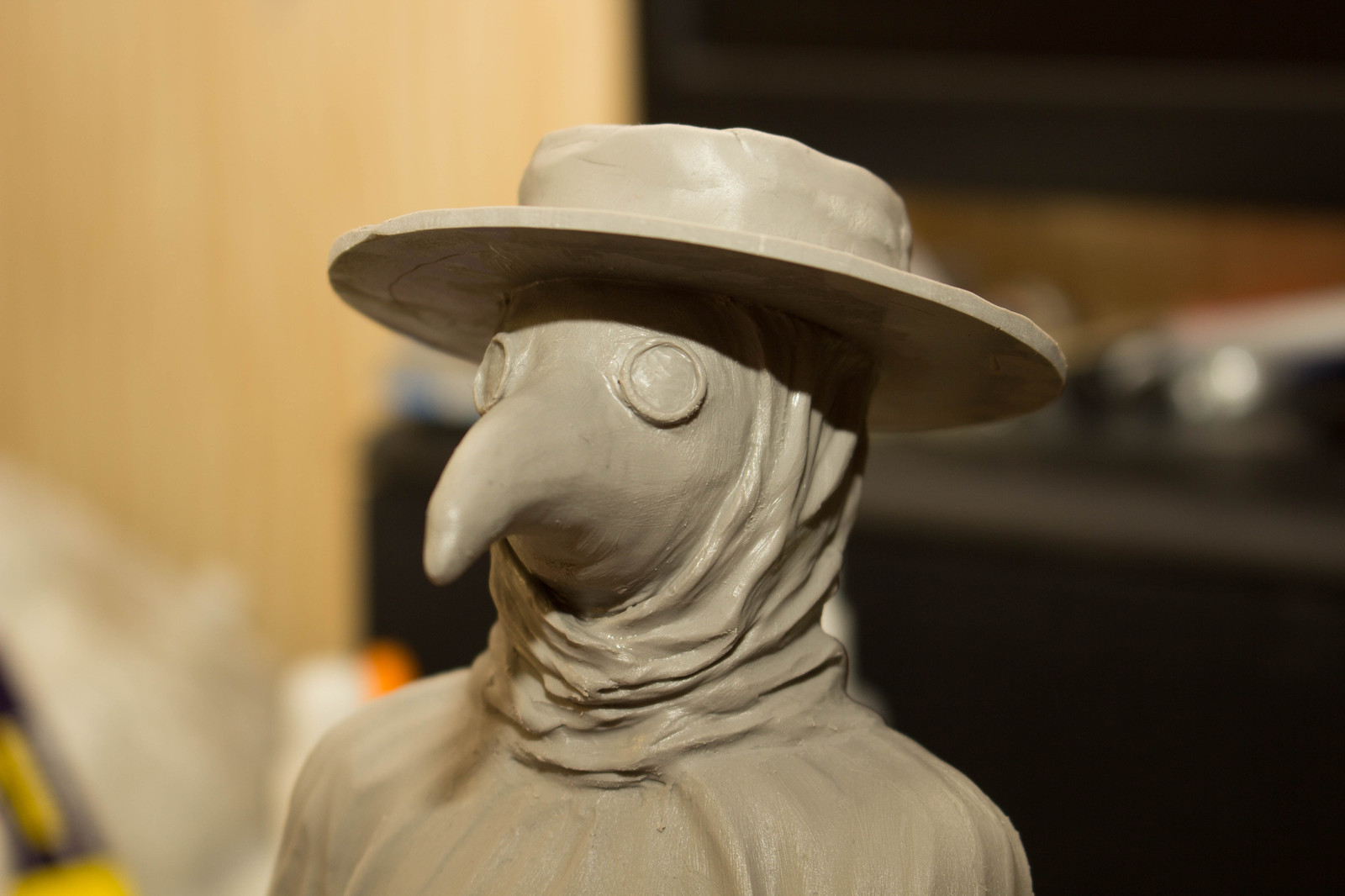 Making a plague doctor - My, My, Handmade, Polymer clay, Figurines, Plague Doctor, Longpost