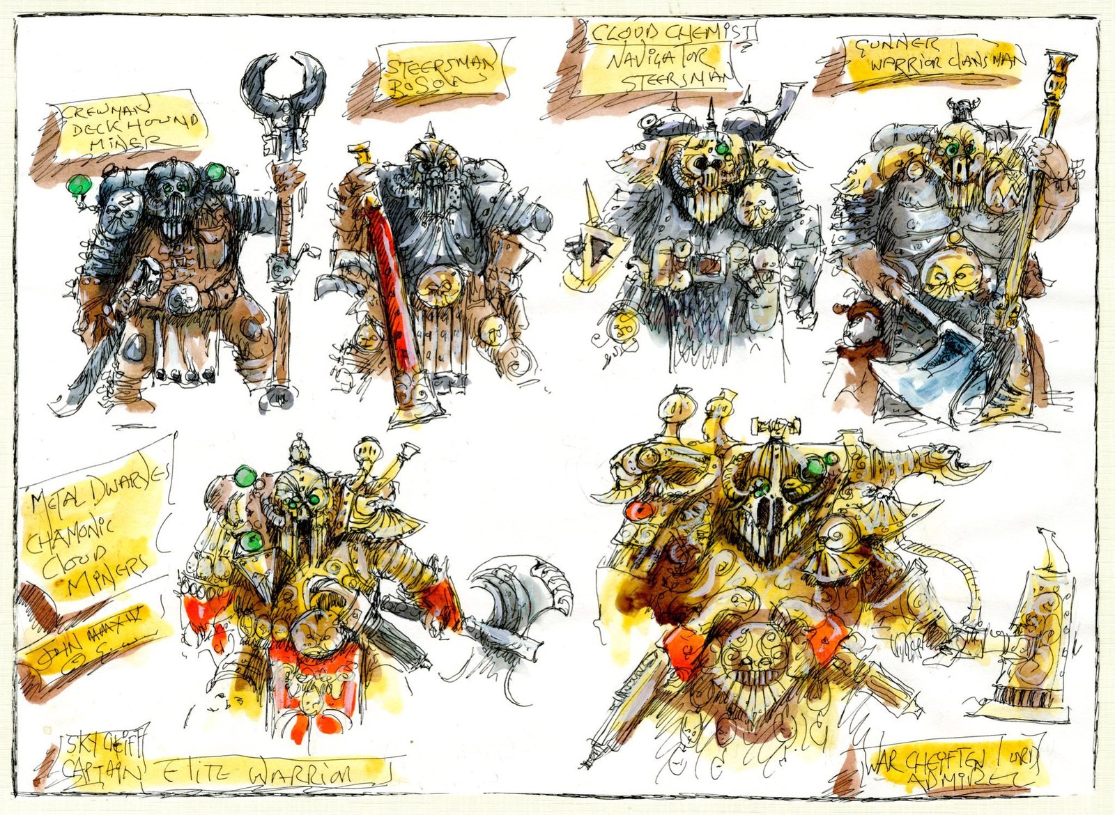 Работы по Age of Sigmar руки самого Бланше. - Warhammer: Age of Sigmar, Warhammer, John Balanche, Wh Art, Длиннопост, John Blanche