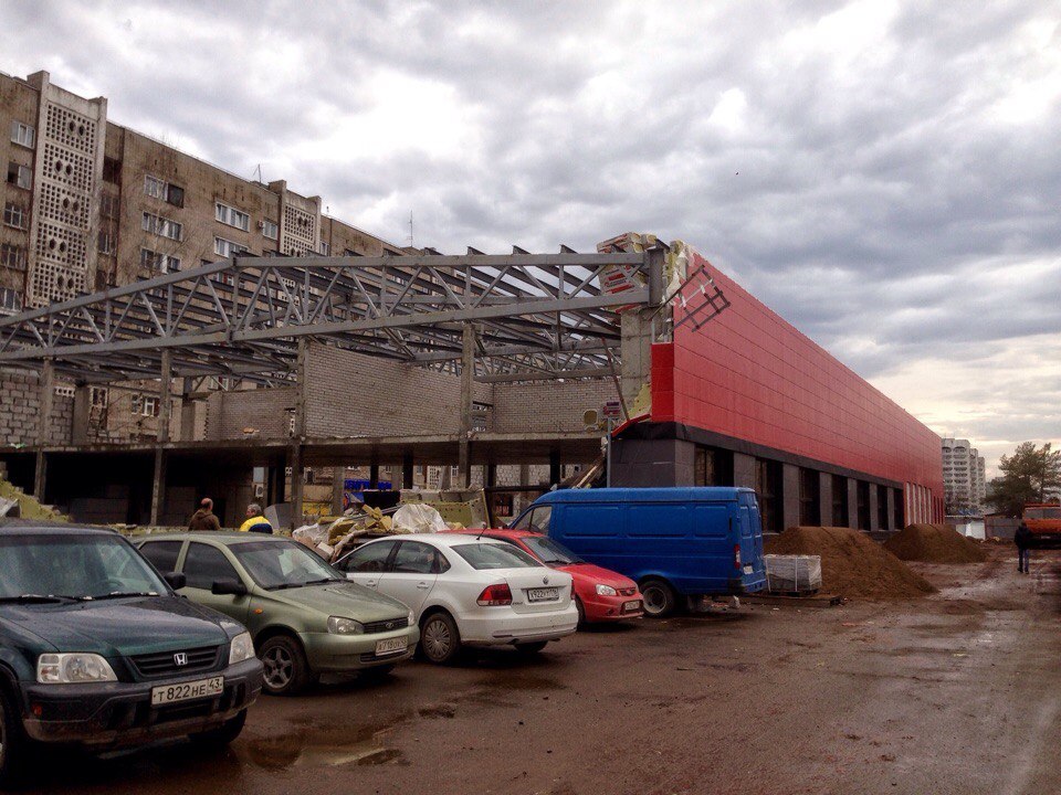 A sports complex under construction in Kirov collapsed - Kirov, Collapse, Building, Jamshut, Incident, Video, Longpost