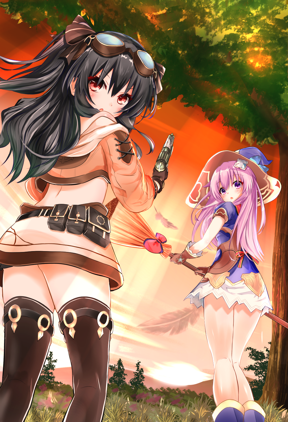 Neptunia - Anime art, Anime, Uni, Nepgear, Hyperdimension neptunia