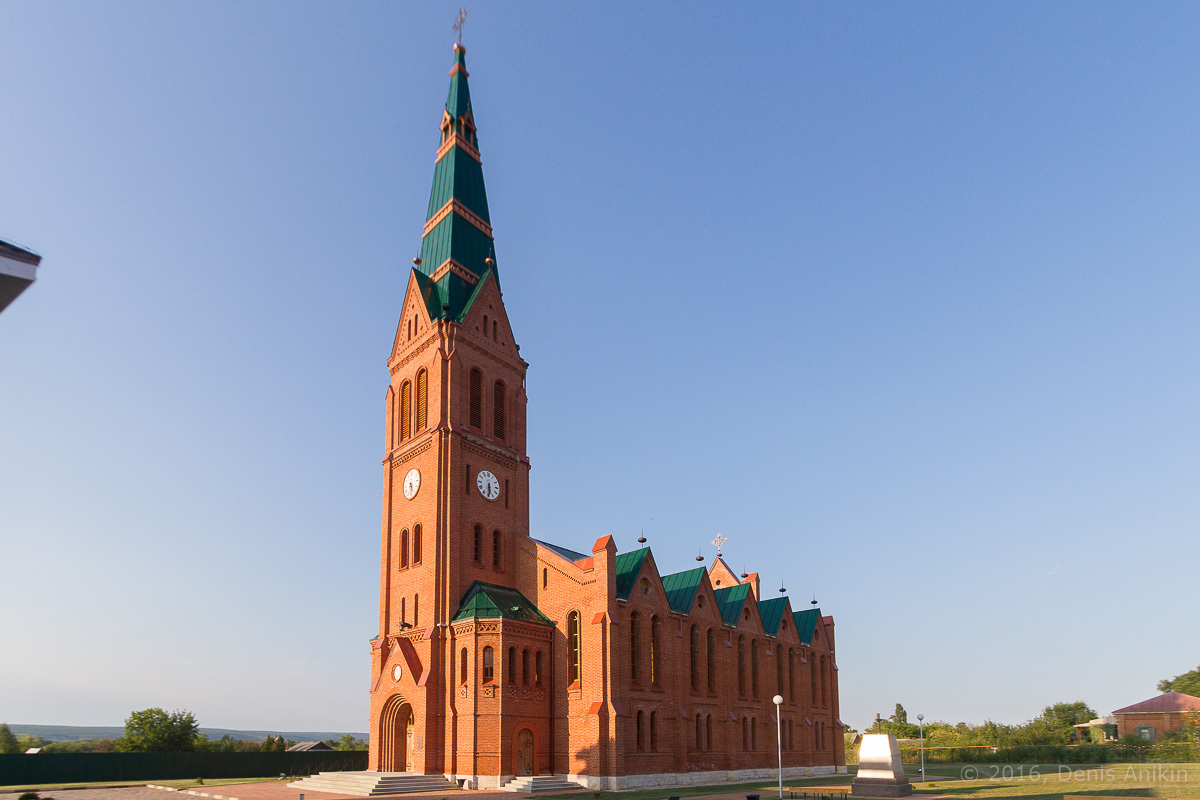 Restored Lutheran church in the Saratov region. - , Saratov region, Church, Architecture, The photo, Germans, Story, Longpost