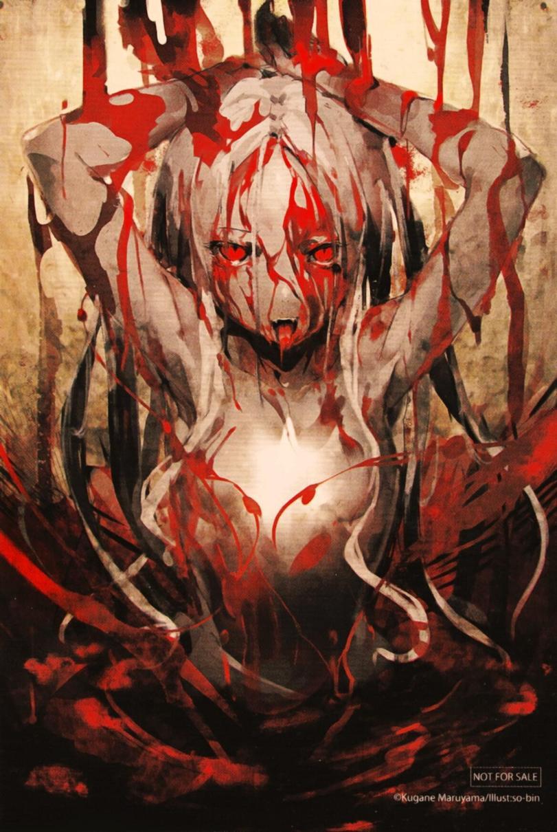 Bloody Me... Shalltear! - Anime, Anime art, Ranobe, Overlord, Shalltear bloodfallen, So-Bin, Blood